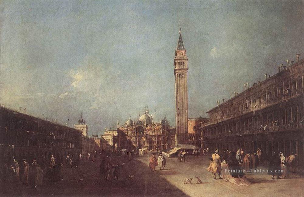 Piazza San Marco école vénitienne Francesco Guardi Peintures à l'huile